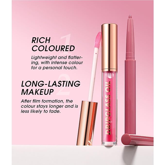 Nude Lip Liner Waterproof Lip Kit With Lip Liner and Gloss Long Lasting Pluming Smudge proof Highly Pigmented Lip Liner Set with Lipgloss (04# Nude)