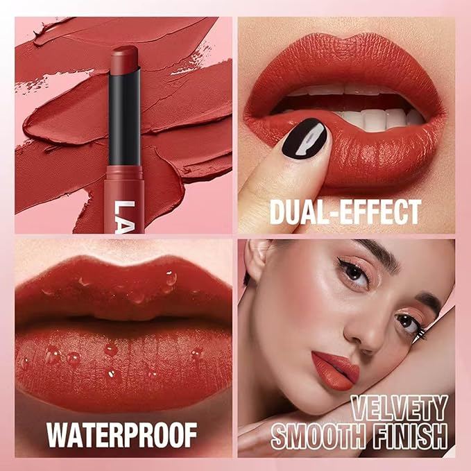 Matte Lipstick for Women Lip Makeup Lipsticks Lip Liner Pencil Waterproof Long Lasting Hypoallergenic Highly Pigmented Quick Makeup Lightweight Portable Lip stick 5#