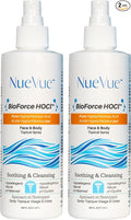 BioForce Pure Hypochlorous Acid Spray for Face & Body - Made in Canada - Gentle Skin Cleanser & Toner, Acne-Prone Skin, Eczema, Piercing aftercare, pH Balanced, Alcohol-Free, NueVue (2-Pack x 8.2oz)