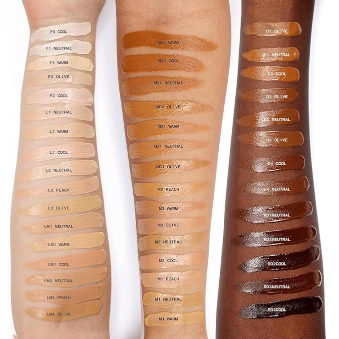 about-face THE PERFORMER Skin-Focused Foundation MD1Olive – Medium Coverage, Long-Wear, Breathable & Buildable Base – Clean, Vegan, Hydrating Formula with Blue Agave & Chlorella – 1.08oz