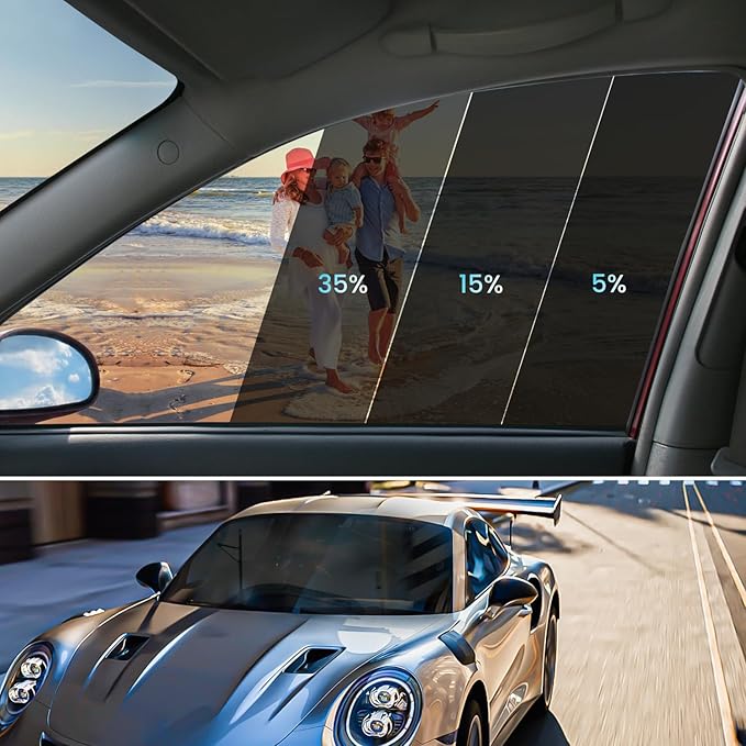 Car Window Tint 20% VLT - 20" in x 10' Ft Nano Carbon Window Tint Privacy Film for Car, Heat & UV Blocking, Glare Reduction and Scratch Resistant Automotive Tinting Roll