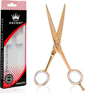 Professional Barber Shears 6.5” – High Carbon Stainless Steel Hair Cutting Scissors with Razor Sharp Edge for Salon & Home Use by S.H.E.R.R.Y (Gold, 6.5)