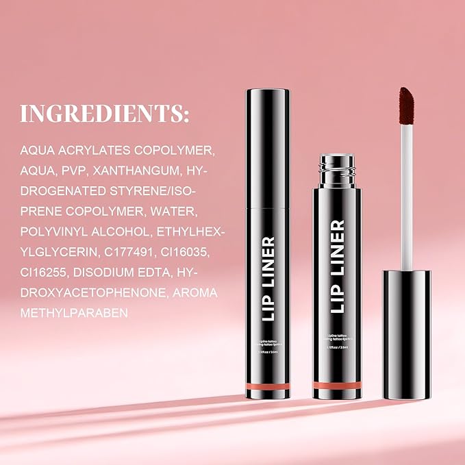 Lip Stain Peel Off - Waterproof Lip Liner, Long Lasting Transfer Proof & Smudge-Proof Lip Liner Stain Moisturizing Easy to Use Natural Lip Color (Mauve)