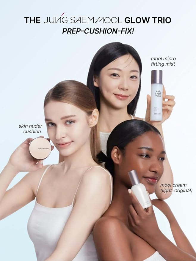 JUNG SAEM MOOL [ SPF ] Essential Skin Nuder Cushion (19 N-Light) | Refill Not Included (0.49 Fl Oz) | SPF50 Broad Spectrum | Natural Finish | Makeup Artist Brand