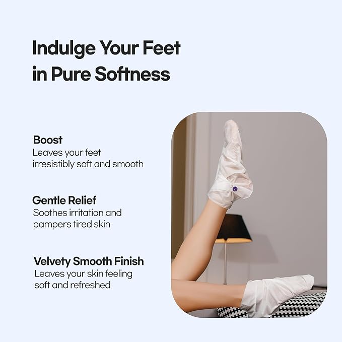 Epielle Intensive Repairing Hand & Foot Masks for Dry, Cracked Skin, Self Care Gifts for Women, Spa Kit, Stocking Stuffers, Thanksgiving Essentials, 6 Moisturizing Gloves & 6 Moisturizing Socks