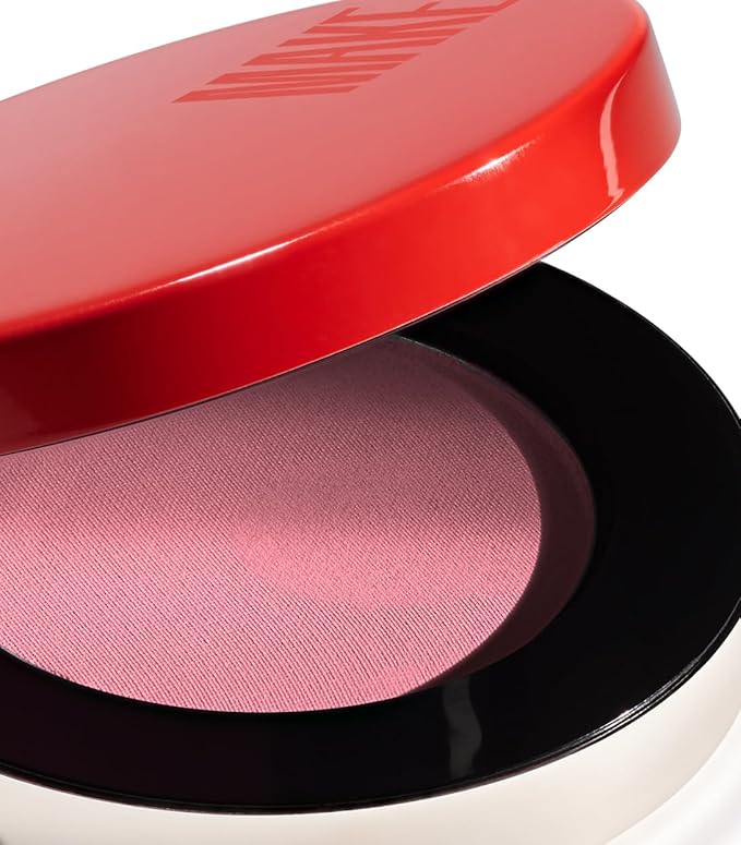 MAKE Beauty Skin Mimetic Microsuede Blush - Matte Powder Blush for Cheeks with Long Lasting Color - Non Comedogenic, Travel Size Makeup Single Palette. Shade - Cosmic (Pink)