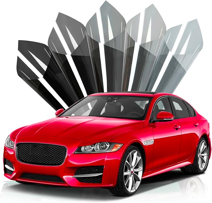 Car Window Tint 70% VLT 30" in x 15'Ft - Ceramic Privacy Window Film for Car, Blocks 99% UV & IR Rays, Heat Resistant Anti-Glare Film for Auto Windshield, Scratch Resistant Sun Shade Tint