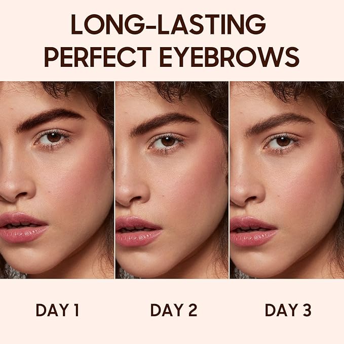 Eyebrow Gel - Eyebrow Pencils for Women, Longwearing Waterproof Volumizing Buildable, Locks Brow Hairs in Place for Fuller & Defined Looking Brows (Light Brown)