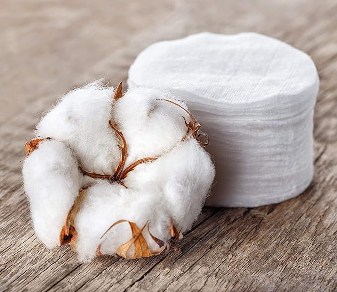 Organyc 100% Organic Cotton Rounds - Biodegradable Cotton, Chemical Free, For Sensitive Skin (210count) - Daily Cosmetics Beauty and Personal Care