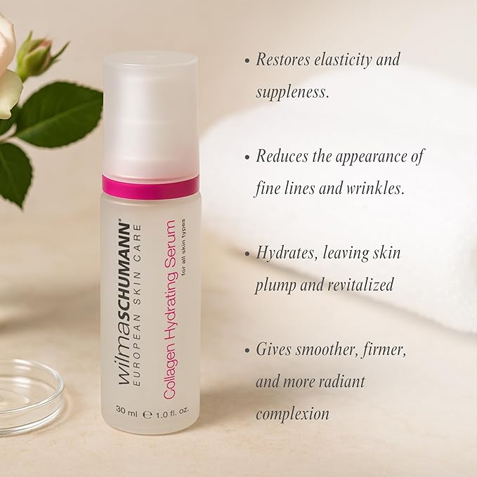 Wilma Schumann Collagen Hydrating Serum, Face Serum, Collagen for Women, 1oz