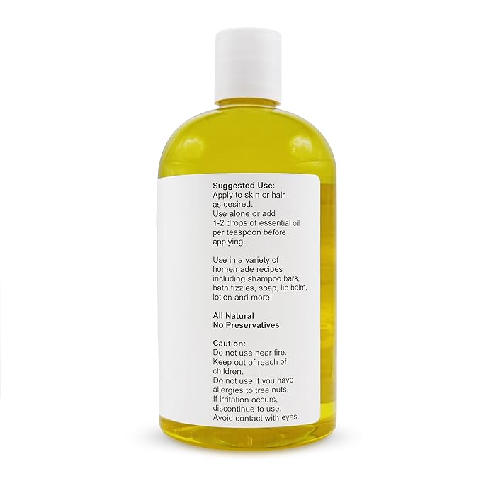 Soapeauty Golden Jojoba Oil | 100% Pure & Natural | Unrefined, Cold Pressed, Hexane Free | Moisturizing Oil for Skin, Face, Hair & Nails | 16 fl oz