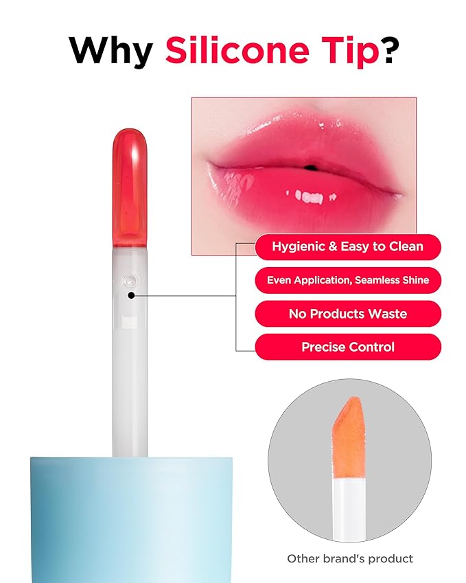 TOCOBO Juicy Berry Plumping Lip Oil Glam Max 11 Honey Lemon – Korean Vegan Hydrating Lip Oil with Plant Oils for High Shine Gloss - Non Sticky Formula for All Skin Tones, 0.12 fl.oz.