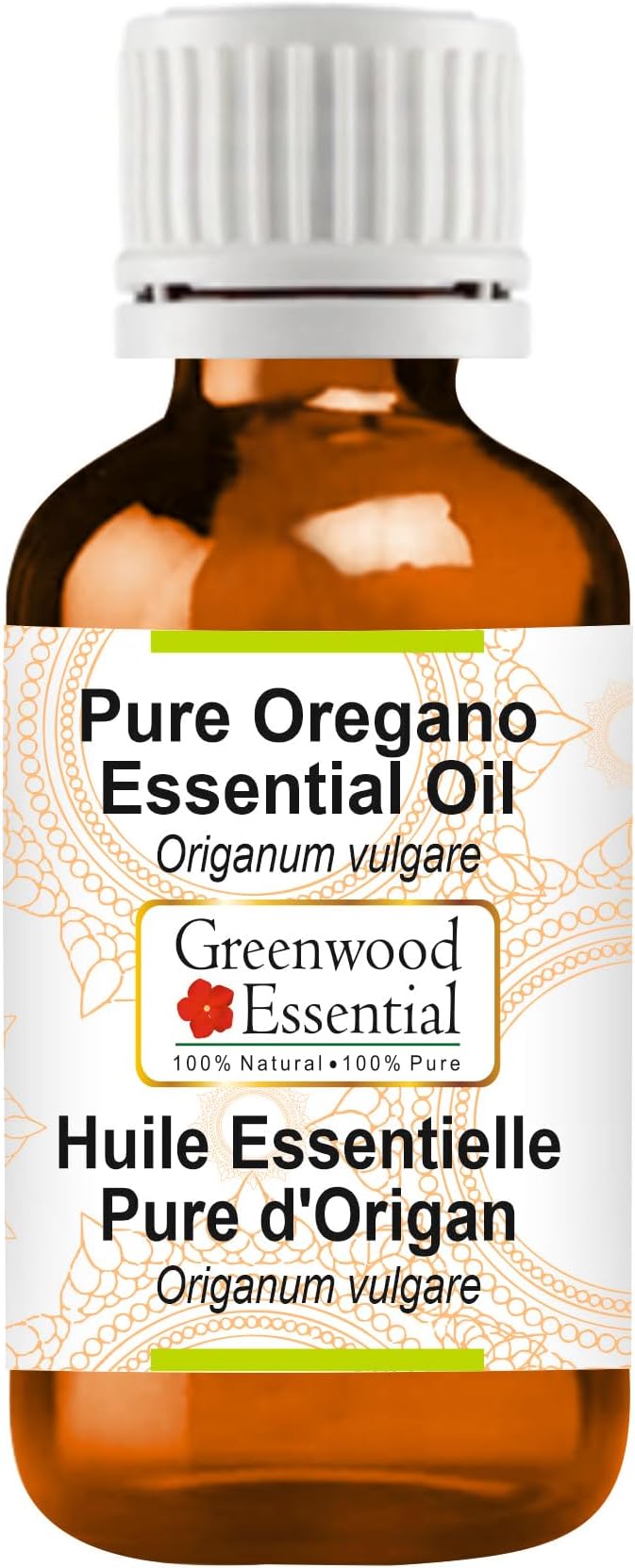 Greenwood Essential Pure Oregano Essential Oil (Origanum vulgare) Steam Distilled 30ml (1.01 oz)