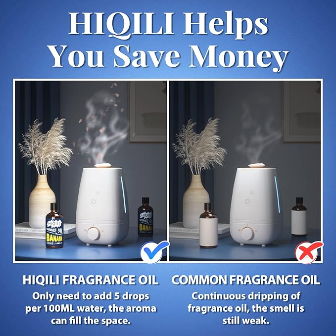 HIQILI Banana Essential Oil - Pure Fragrance Oil for Diffuser, Body, Candle Soap Perfume Lotion Making, 3.38 Fl Oz Halloween Thanksgiving