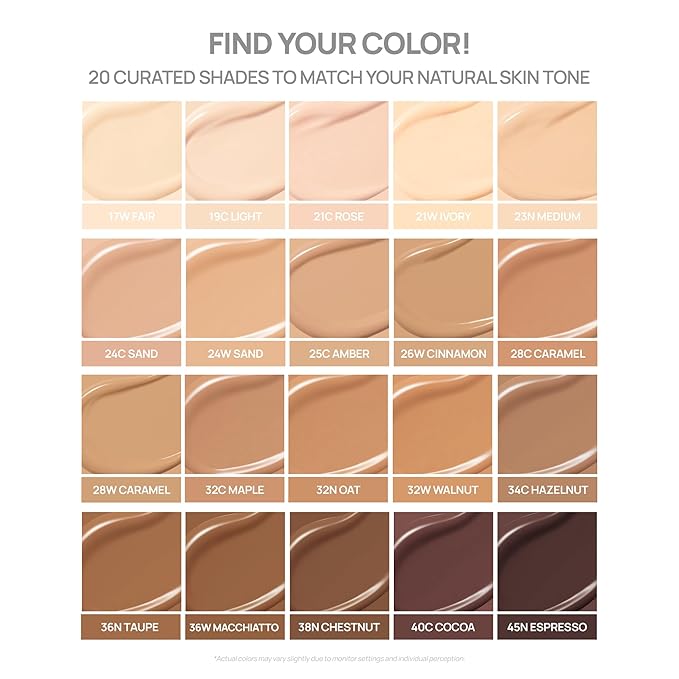 BANILA CO Covericious Ultimate Cover Cushion | Up to 100HR Long-Wear Foundation | 20 Shades for All Skin Tones | Matte & Lightweight Finish | Korean Cushion Foundation (14g / 0.49 oz), 25C AMBER