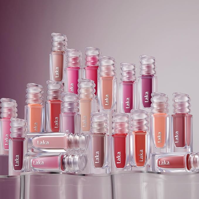 Laka Maxi Glayer Tint 3.8g/0.13oz., Glass Layer of Gloss, Ultra Glow & Vivid Layerable Pigments, High Shine Lip Oil, K-Beauty (#614 Lady)