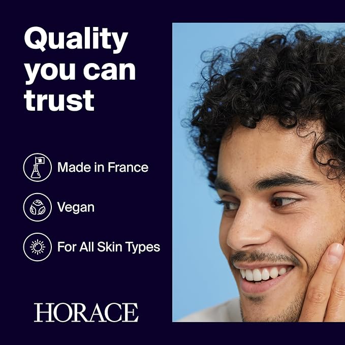 HORACE Gift Set with Purifying Face Cleanser, Gentle Face Scrub, and Mattifying Face Moisturizer - Skincare Set for Cleansing and Hydrating