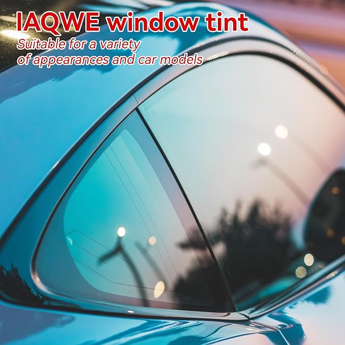 15% Window Tint Car with 15 Percent VLT 20 in x 20 Ft Privacy Ceramic Window Tint for Car Blocks UV IR Rays, Heat & Glare - Scratch Resistance-Black