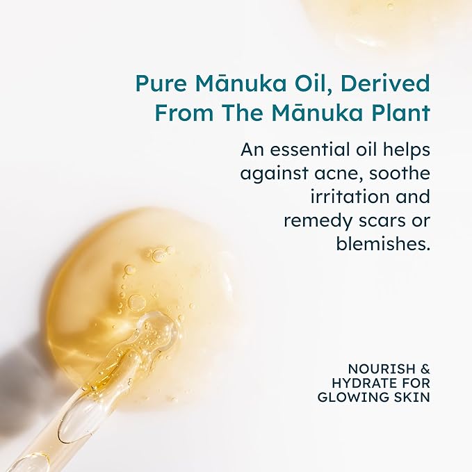 MELORA Manuka Face Oil (1 Oz) - Manuka Skin Care Facial Oil Serum for Dry or Sensitive Skin – Anti-Aging Oil for Face for Women & Men