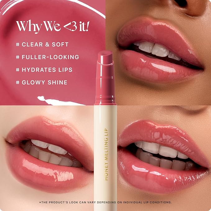 Nature Republic HONEY MELTING LIP (03 BERRY) SOFT LIP STICK, Hydrating Gloss, Moisturizing balms, Sheer tint, Shine & Glowy Finish, korean make up, Stocking Stuffers
