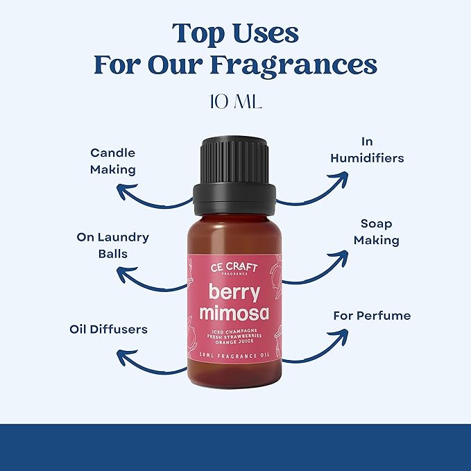 CANDECraftCo Premium Fragrance Oil – Diffuser Oils Fragrances Scented for Home, Candle Soap Making Supplies, Aromatherapy Blends for House (0.34 Fl Oz) (2-Pack, Bourbon Vanilla)