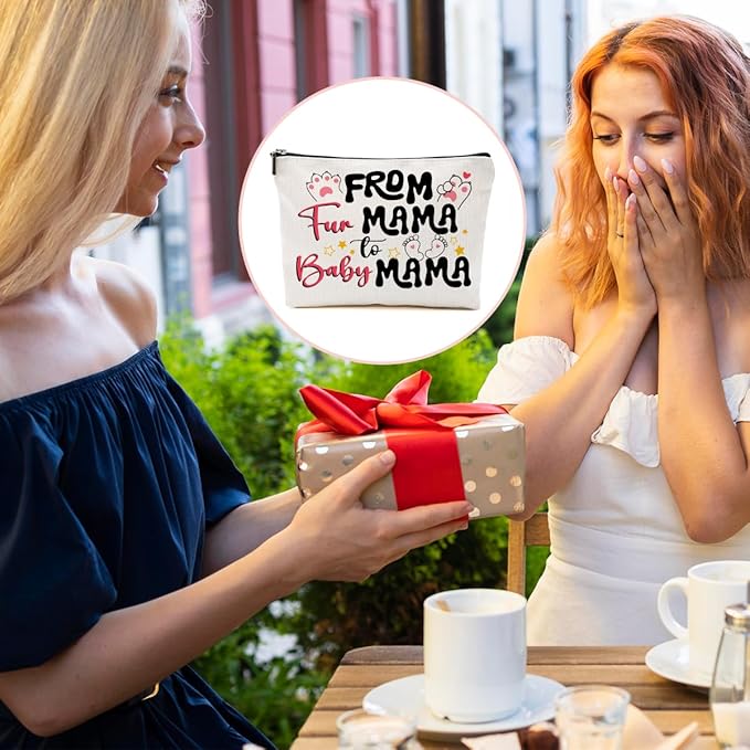 Mom to Be Gift Makeup Bag, Expecting Mom Gifts Cosmetic Bag, Funny Organizer Zipper Pouch, Pregnancy Gifts for First Time Moms Women New Mama Mummy Friends Mothers Day