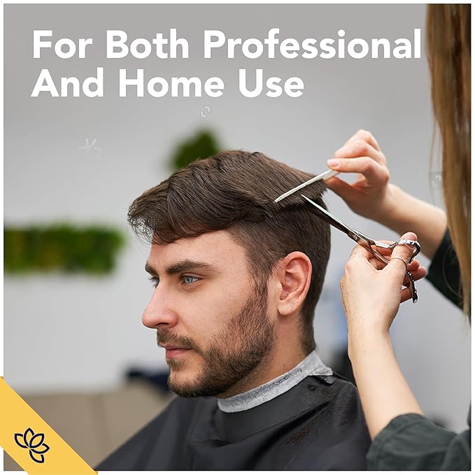 Equinox 6.5" Professional Hair Cutting Scissors for Men & Women - Ice Tempered, Silver - Hair Cutting Shear Professional - Barber Scissor Professional - Shears for Hair Cutting - Haircut Scissors