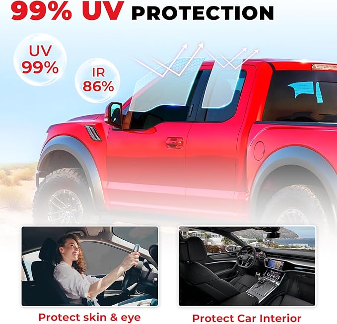 Car Window Tint Film-20% VLT Premium Cabon Tinting Roll | 24IN x 5FT| UV Shielding| Heat Resistance| Enhanced Privacy| Scratch Resistant| Professional Quality Window Tint Film for Auto