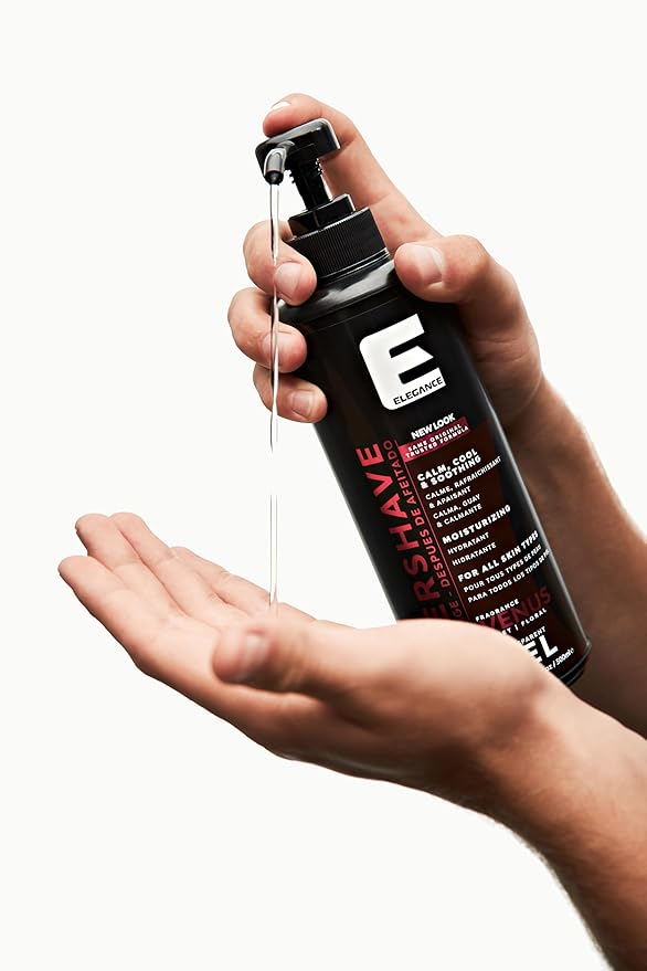 Elegance After Shave Lotion for Men, 500ml, Venus (Pink), Real Shaving Relief, After Shave that Hydrates and Revitalizes your Skin, 16.9 Oz Venus Pink)