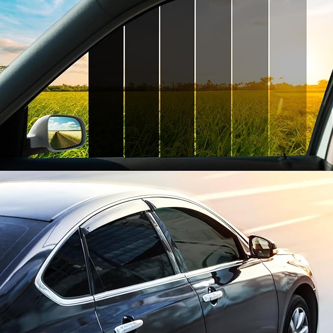 Vepagoo 3% VLT Car Window Tint, (20" x 20FT) Blackout for Side Windows, Ultimate Privacy and Heat Rejection, Blocks UV & IR Rays, Privacy Car Window Tint Fit for Sedan