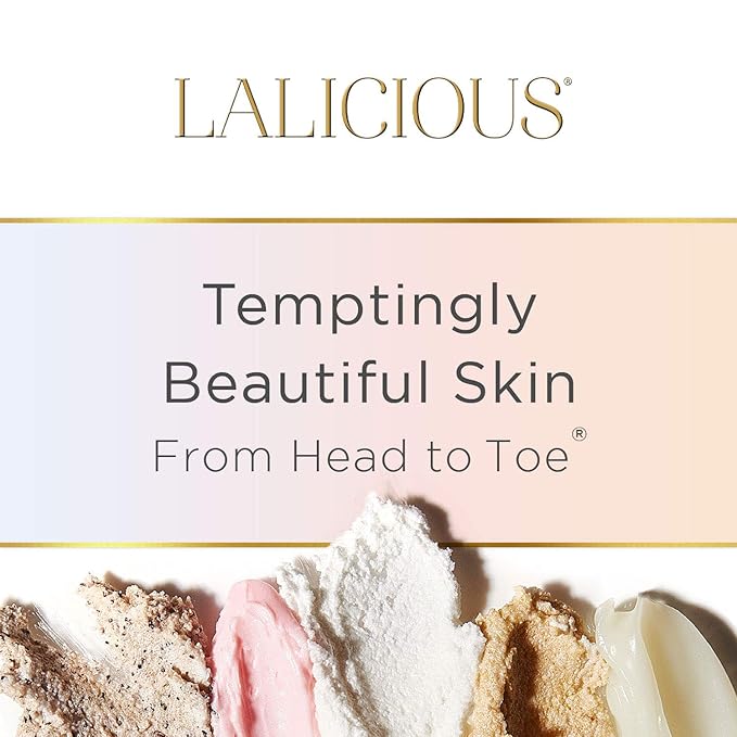 LALICIOUS Sugar Kiss Body Butter - Hydrating Body Moisturizer with Shea Butter, Cucumber Extract & Apricot Oil, No Parabens (8 Ounces)