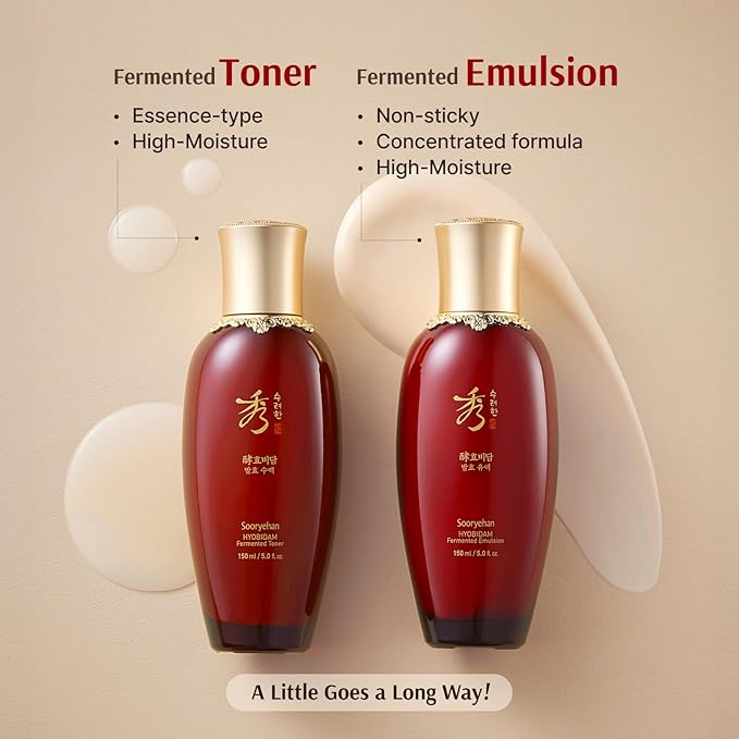 Sooryehan Ginseng Skincare gift Set - Hyobidam Korean Skin Care Set, Premium Gift Set for Intense Hydration, Firm Skin, Wild Ginseng, 13.53 fl oz
