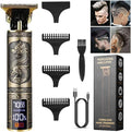 Professional Hair Clippers for Men Cordless, T-Blade & Copper Motor, Rechargeable Beard Trimmer with 3 Guards for Barber-Level Haircut & Trimming