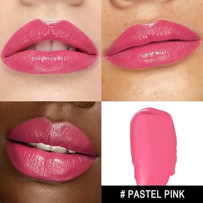 3Pc Moisture Lipsticks for Women Brown Nude Pink Lipstick Hydrate Tinted Lip Balm for Dry Cracked Lips Glossy Lip Color, MA55/58/62