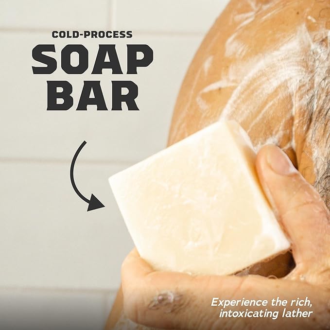 Dr. Squatch Natural Bar Soap for Men - Cold Process Soap with No Harsh Chemicals - Pine Tar (5 oz, 3-Pack)