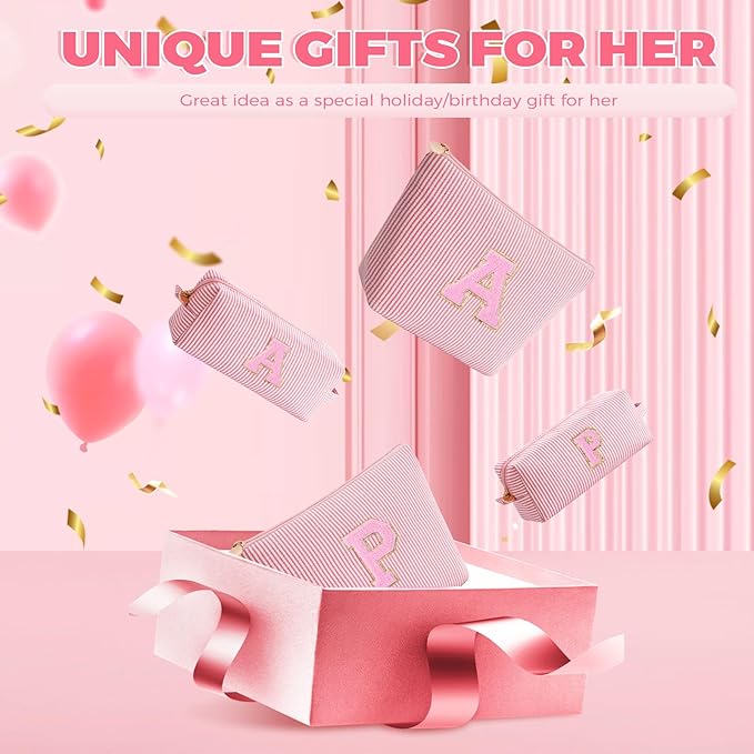 Mothers Day Gifts for Mom,Mum Gifts from Daughter,Birthday Gifts for Wife Sister Her,Mother in Law Gift,Mama Gifts Idea,Makeup Bag Set Cosmetic Bag - Peach,M