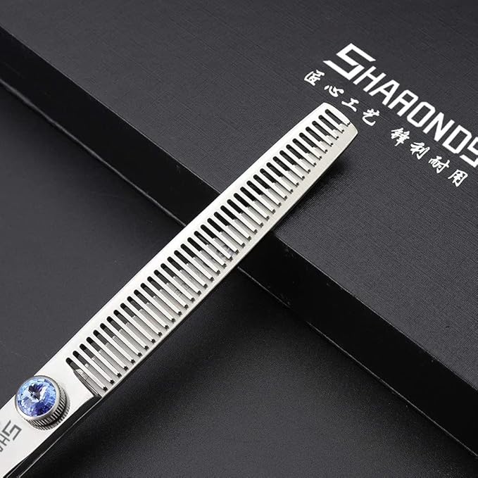 6/7/8/9 Inches Professional Hairdressing Scissors Set,Stainless Steel Hairdressing Scissors for Women & Men… (7 inch 3PC)