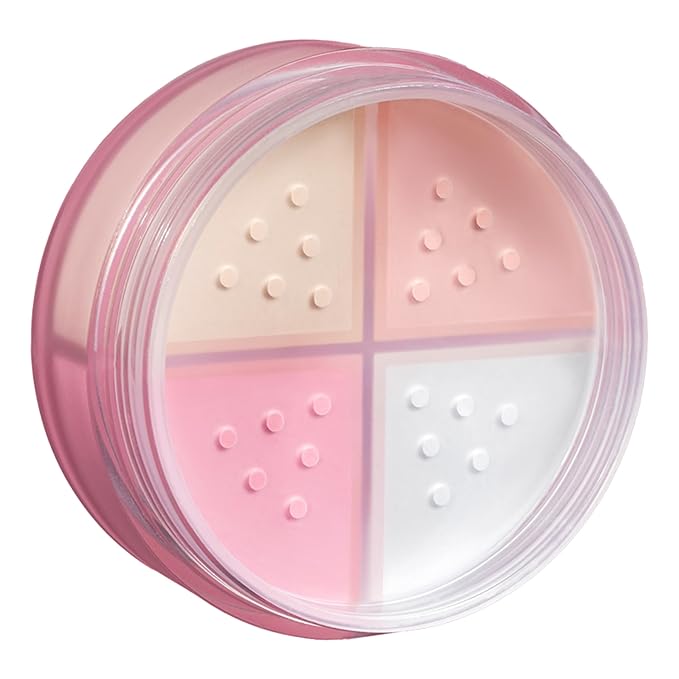 Pink Up | Corrective Loose Powder for Face | Mattifies and brightens without drying | Evens skin tone for all complexions | Baking Powder | Setting Powder | Cold | 8g | Model PKPT303