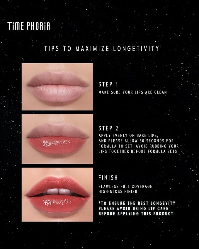 STELLAR DUST LIP STAIN-Long Lasting, Waterproof and Transferproof Lip Tint, Glossy Finish Lip Gloss, Lightweight Lipstick, High Coverage, Stocking Stuffers For Teen Girls (07 QUANTA)