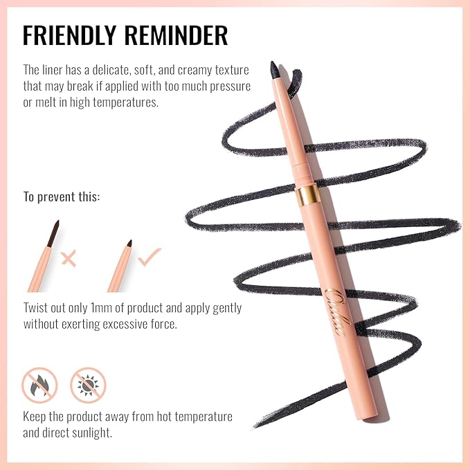Oulac Waterproof Lipliner Pencil Set - Smooth and Creamy, Retractable Lip Makeup for Precision Application, Vegan & Cruelty-Free