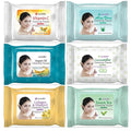 Epielle Makeup Remover Wipes, Remove Waterproof Mascara, Gentle Daily Facial Cleanser Towelettes with Vitamin C, Aloe Vera & Collagen, Stocking Stuffers, Thanksgiving Essentials, 30 Count (Pack of 6)
