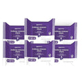 Amazon Basics Makeup Remover Wipes, Gentle Cleansing, Dermatologist Tested, Night Calming, Plant Based, Alcohol-Free, Removes Waterproof Mascara, 25 Count Per Pack, Pack of 6