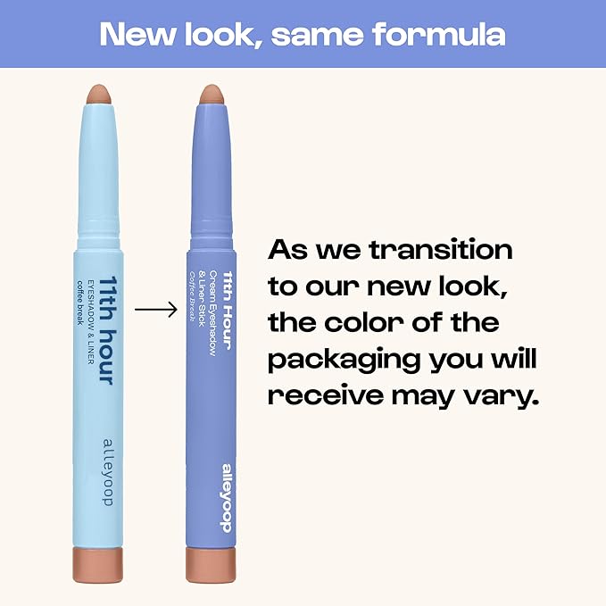 ALLEYOOP 11th Hour Waterproof Cream Eyeshadow Stick – Long-Lasting Eye Shadow Pencil & Eyeliner, Cream to Powder Stick & Highlighter – Smudge-Proof Eyeshadow Shimmer, Baby Pearl Shimmer