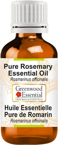 Greenwood Essential Pure Rosemary Essential Oil (Rosmarinus officinalis) Steam Distilled 10ml (0.33 oz)