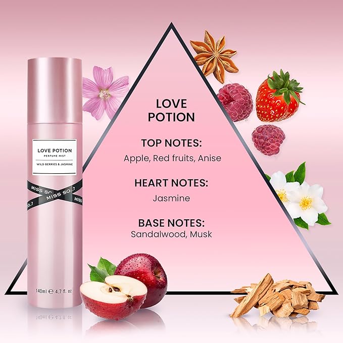So...? Love Potion Perfume Mist for Women - 4.7 oz Mist - Pack of 2