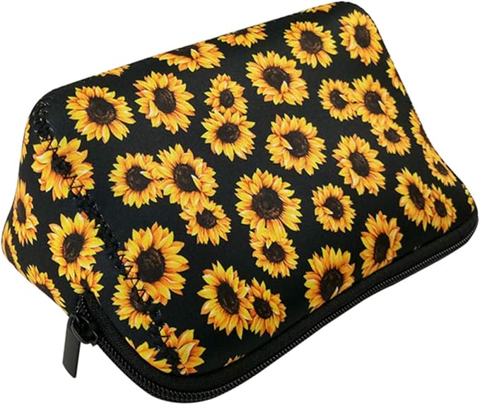 Cosmetic Bag Waterproof Neoprene Zipper Pouch Travel Portable Toiletry Makeup Bags Organizer Case for Women and Girls