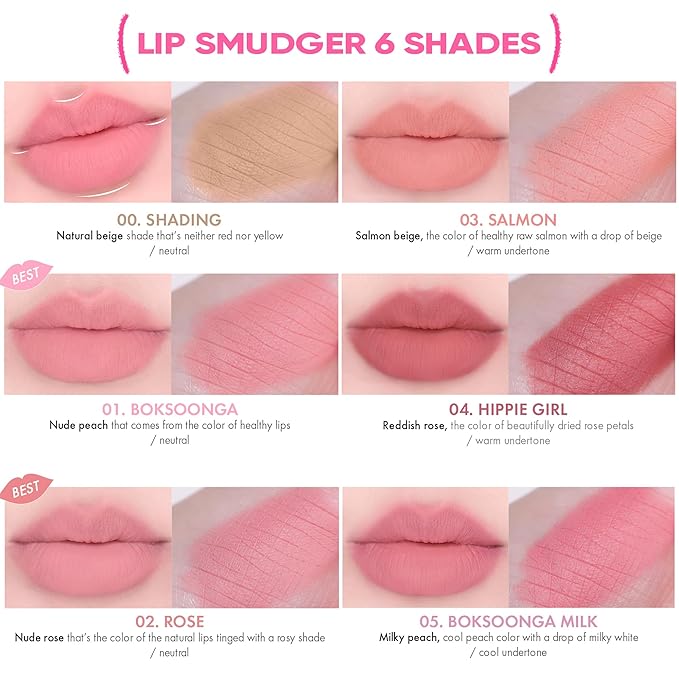 Amuse Seoul Lip Smudger (03 SALMON) | nude salmon beige | lip liner, matte, creamy, soft, velvety, cruelty-free, lipcare, long-lasting, multiuse, vegan