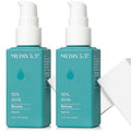MEDIX 10% Glycolic Acid + Lactic Acid Leave-On Exfoliating Body Gel | AHA Exfoliant Body & Face Serum Refines + Softens Dry Dead Skin, Bumpy Skin, Uneven Skin Tone, KP Bumps, & Wrinkles, 1.7oz, 2PC