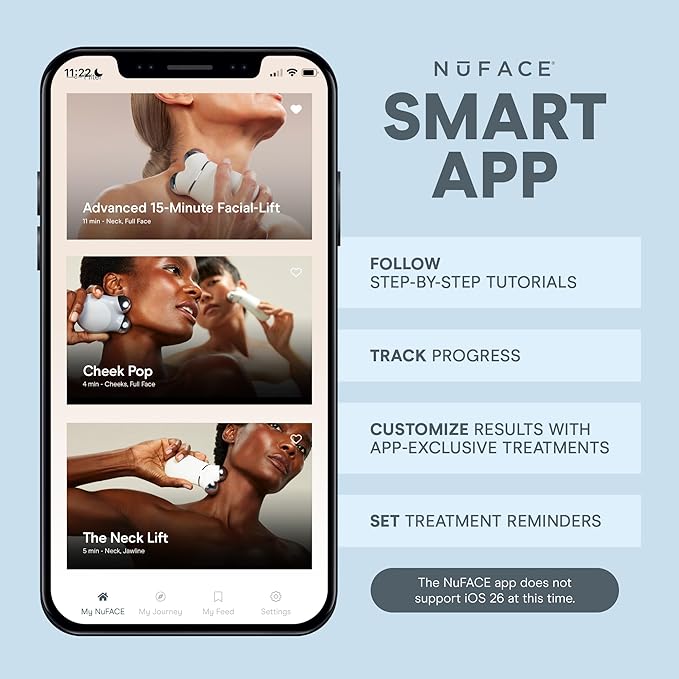 NuFACE Trinity+ Effective Lip & Eye Attachment for Microcurrent Facial Device - FDA Cleared at Home Eye Lift & Smile Lines Treatment to Tighten & Tone Hard-to-Reach Areas Around Mouth and Eyes