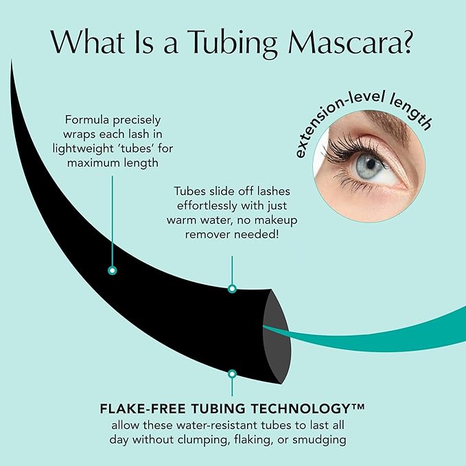 Thrive Causemetics Liquid Lash Extensions Mascara 3 Pack, Tubing Thrive Mascara Lengthening, Makeup Gift Set for Women, Volumizing & Curling, Smudge Proof, Vegan & Cruelty Free, Brynn (Rich Black)